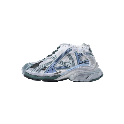 Balenciaga Runner Sneaker 'White Green Blue' 01