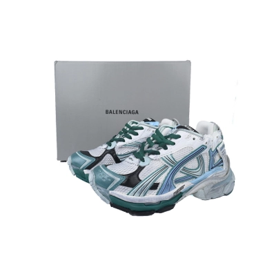 Balenciaga Runner Sneaker 'White Green Blue' 02