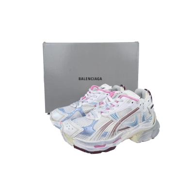 Balenciaga Runner Sneaker White Blue Pink 02