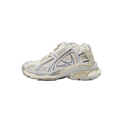 Balenciaga Runner Sneaker White Brown 01