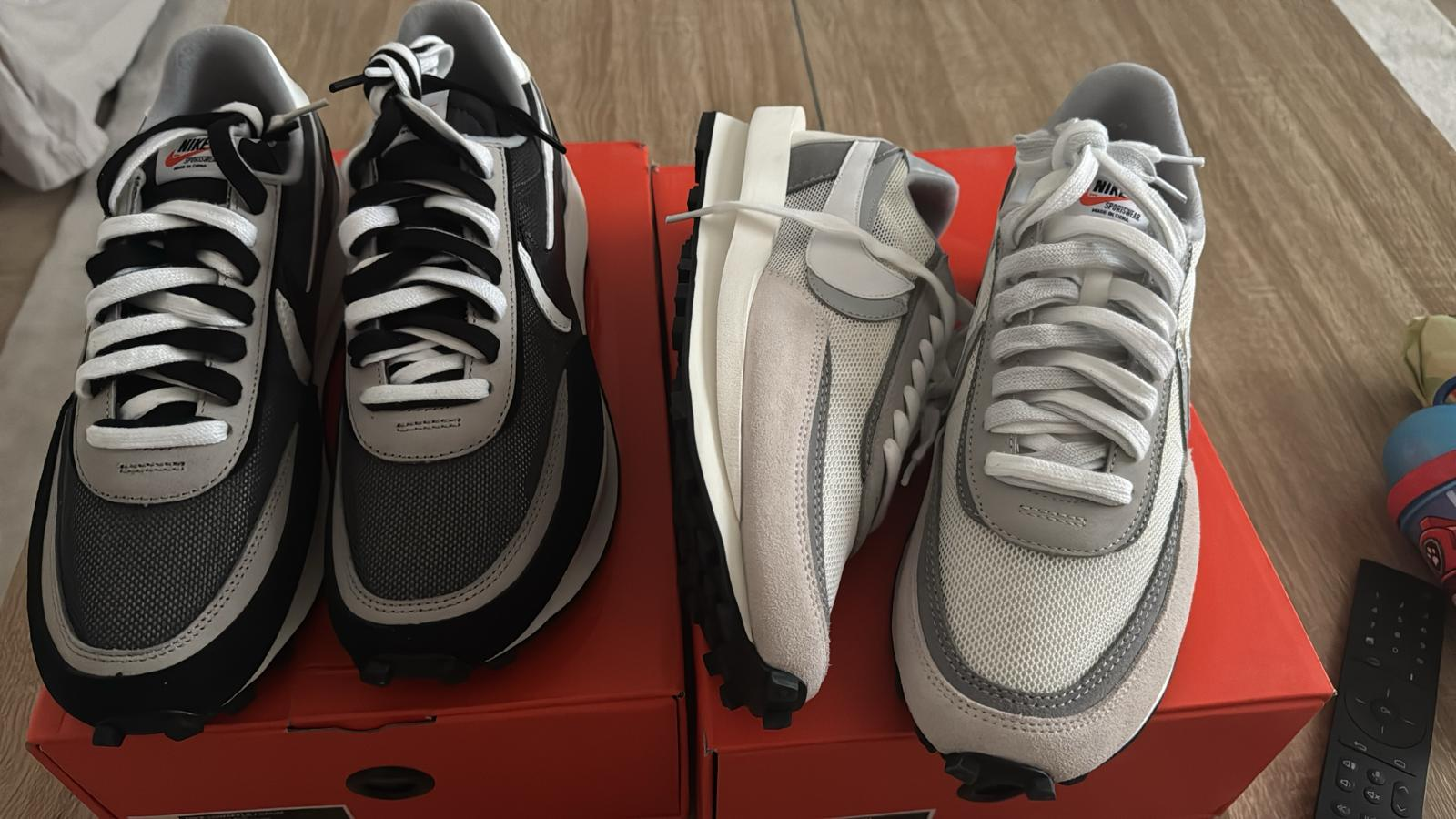 Fragment Design x sacai x Nike LDWaffle Light Smoke Gre review Augustine 01