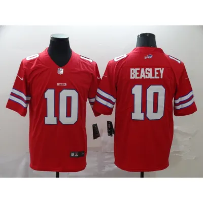 Men's Buffalo Bills #10 Beasley Game Jersey - Scarlet 01