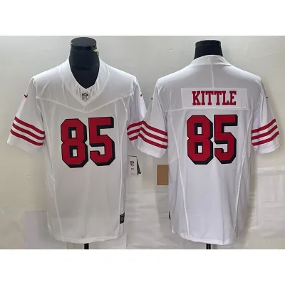 Men's San Francisco 49ers #85 George Kittle F.U.S.E. Jersey - White 02