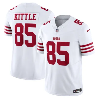 Men's San Francisco 49ers #85 George Kittle Limited F.U.S.E. Jersey - White 01