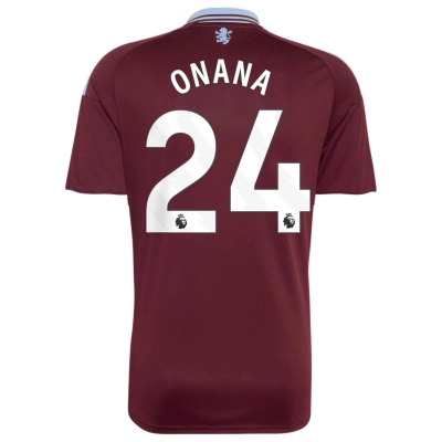 Aston Villa 2026/27 #24 Amadou Onana EPL Home Jersey - Fan Version Football Shirt-Regular Fit 01