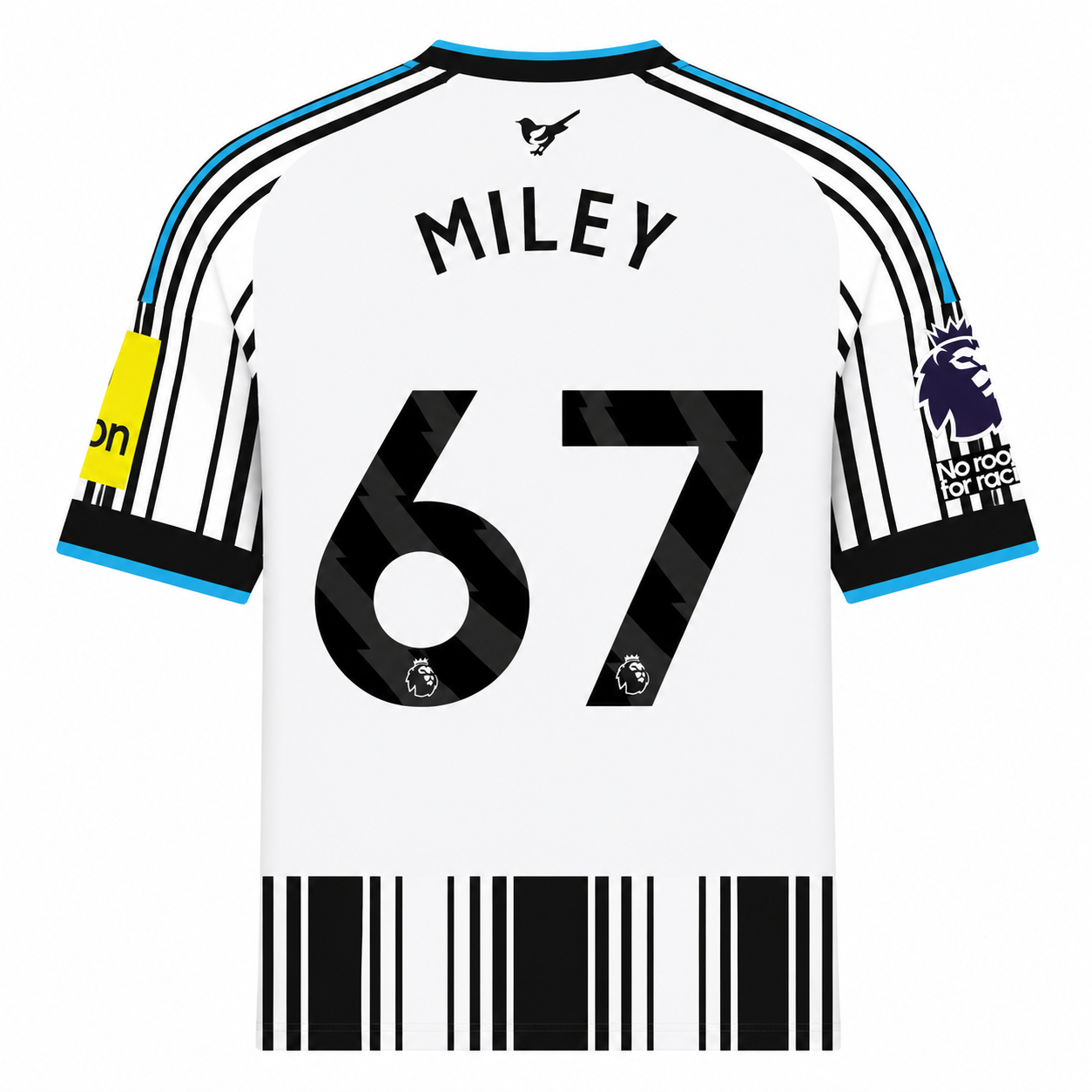 Newcastle United 2026/27 #67 Lewis Miley EPL Home Jersey - Fan Version Football Shirt | Regular Fit