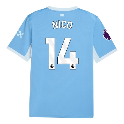 Manchester City 2026/27 #14 Tijjani Reijnders EPL Home Jersey - Fan Version Football Shirt-Regular Fit 01