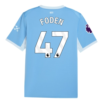 Manchester City 2026/27 #47 Phil Foden EPL Home Jersey - Fan Version Football Shirt-Regular Fit 01