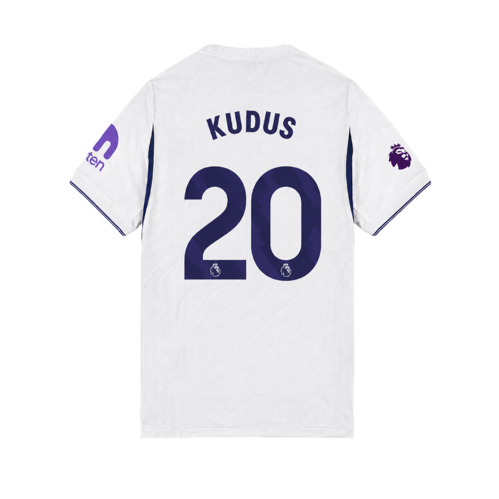 Tottenham Hotspur 2026/27 #20 Mohammed Kudus EPL Home Jersey - Fan Version Football Shirt-Regular Fit