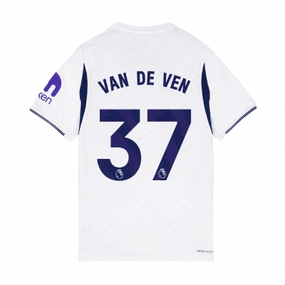 Tottenham Hotspur 2026/27 #37 Micky van de Ven EPL Home Jersey - Player Version Football Shirt-Slim Fit 01