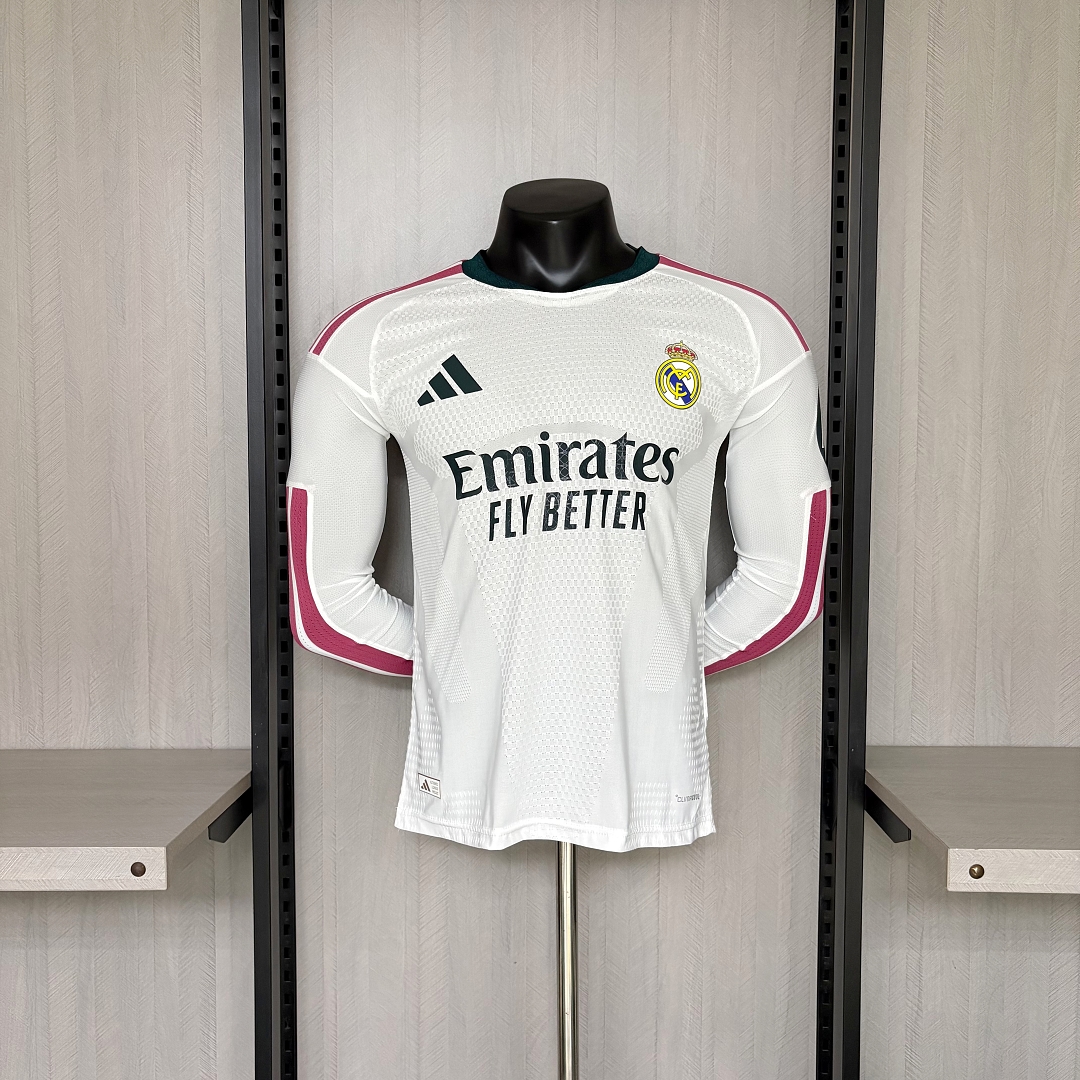 Real Madrid 2026/27 Home Jersey - Player Version Football long-sleeved Fit