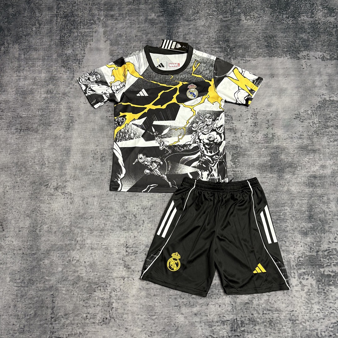 Real Madrid 2025/26 Home Kid Special Edition Jersey - Fan Version Football Shirt | Regular Fit