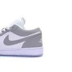 Wmns Air Jordan 1 Low White Aluminum Wolf Grey