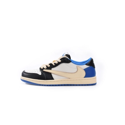 Fragment Design x Travis Scott x Air Jordan 1 Retro Low DM7866-140  01