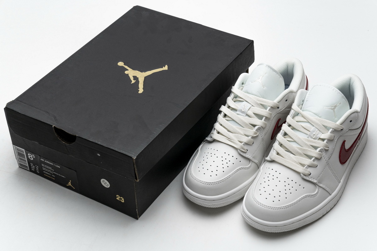  Air Jordan 1 Low Milk White Red AQ9941-161 ??