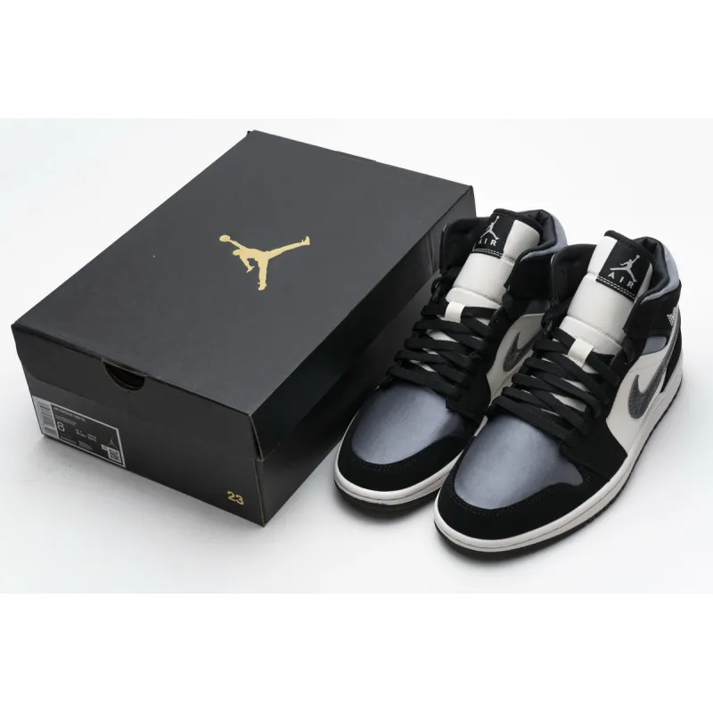 air jordan 1 mid satin grey