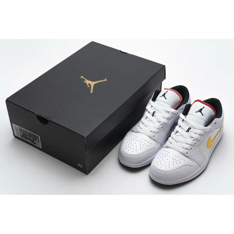 Air Jordan 1 Low White Multi-Color CW7009-100