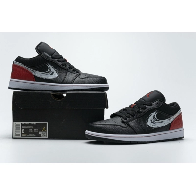 Air Jordan 1 Low Brushstroke Swoosh DA4659-001  02
