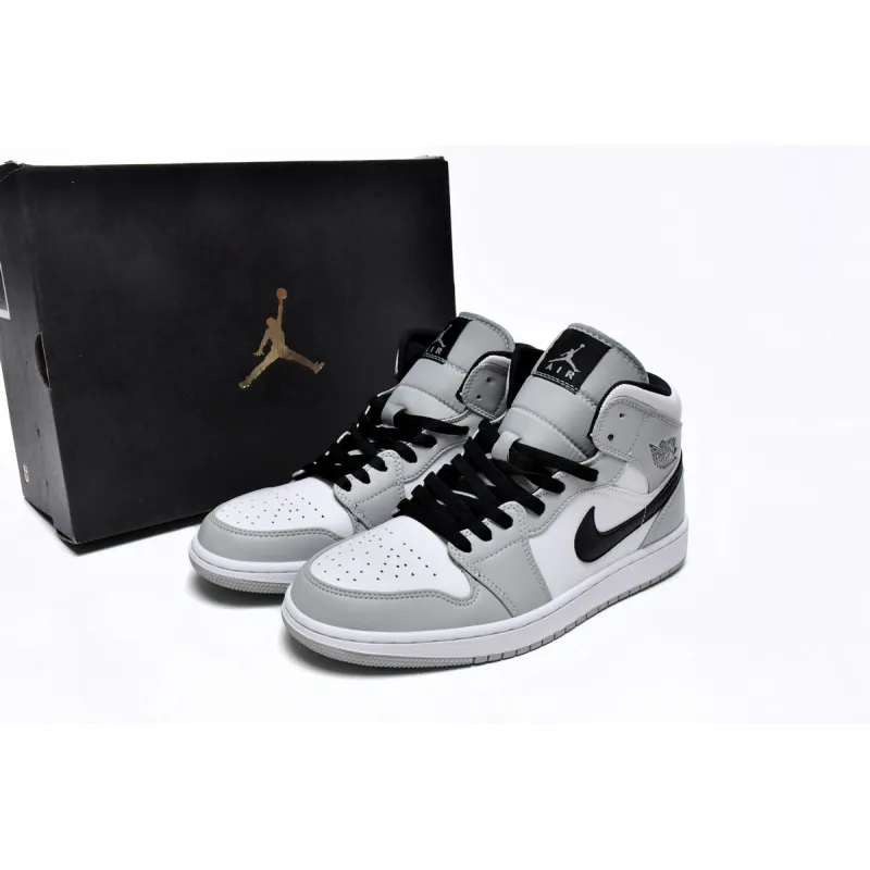 Jordan 1 Mid Light Smoke Grey 554724-092