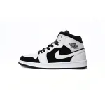 Jordan 1 Mid White Black 554724-113