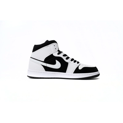 Jordan 1 Mid White Black 554724-113 02