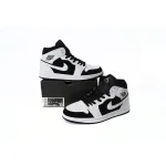 Jordan 1 Mid White Black 554724-113
