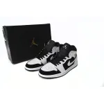 Jordan 1 Mid White Black 554724-113