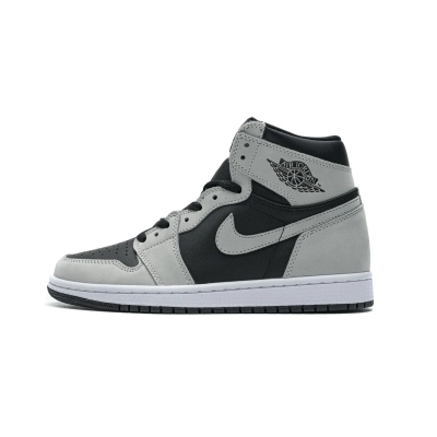 Air Jordan 1 Shadow 2.0 Black Light Smoke Grey 555088-035  01