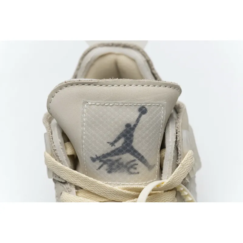 Off-White x  Air Jordan 4 Retro Sail CV9388-100