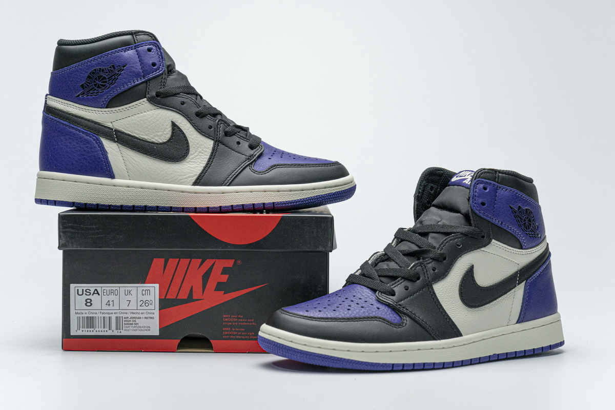 Air Jordan 1 OG Hi Retro Court Purple 555088-501 ??
