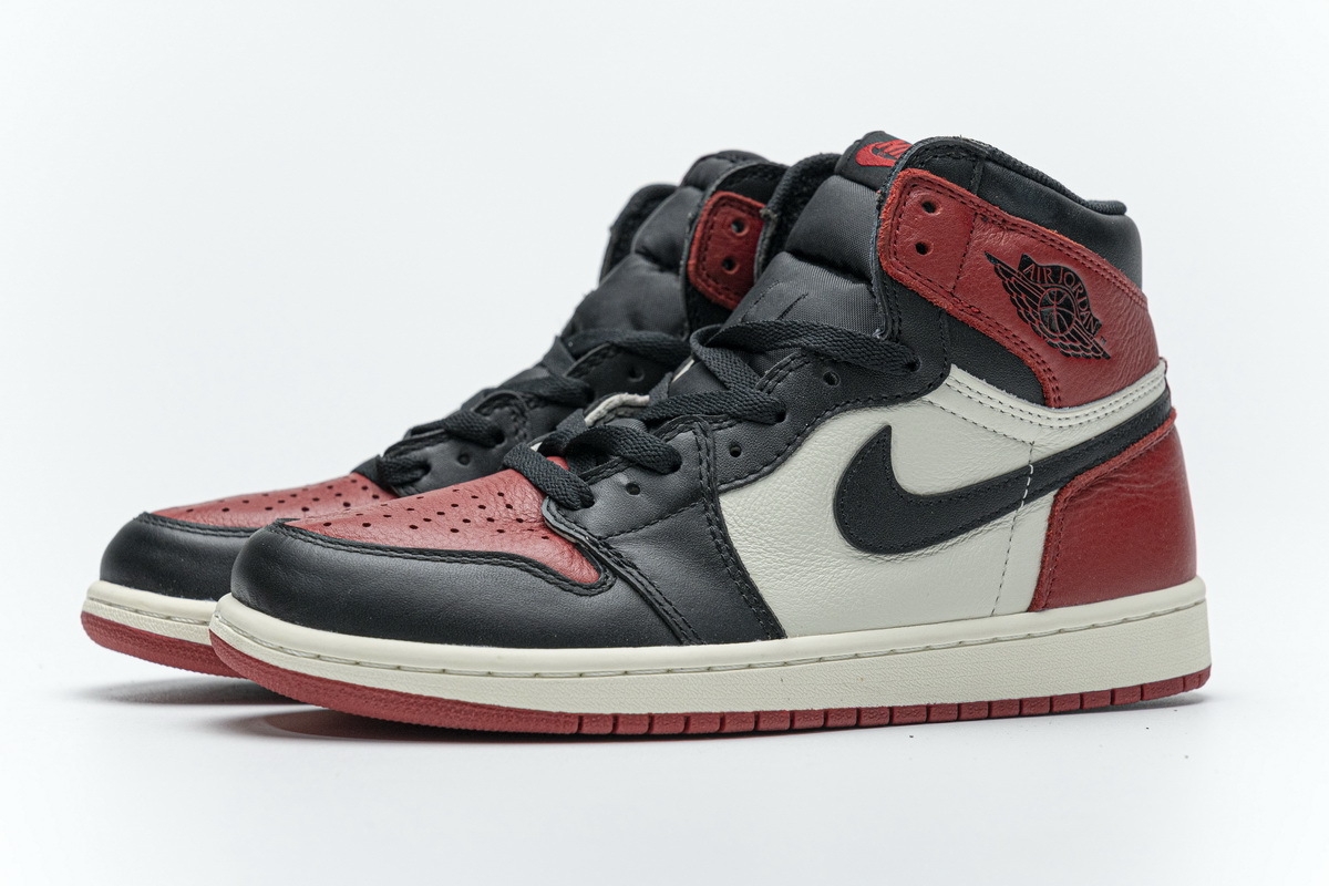 Air Jordan 1 High OG Bred Toe 555088-610 ??