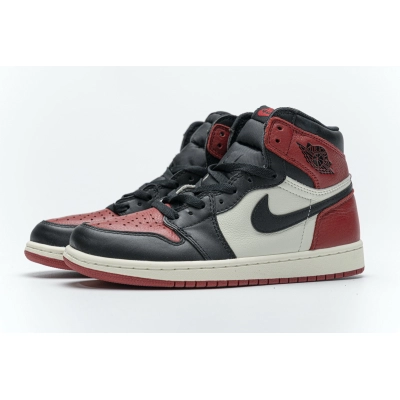 Air Jordan 1 High OG Bred Toe 555088-610  02