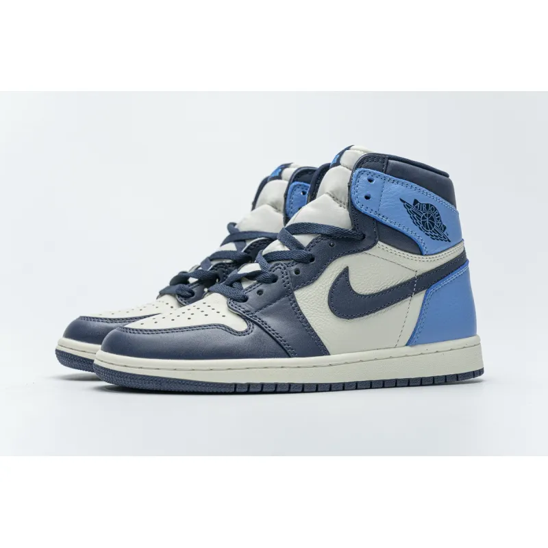 Air Jordan 1 Retro High OG “Obsidian University Blue” 555088-140