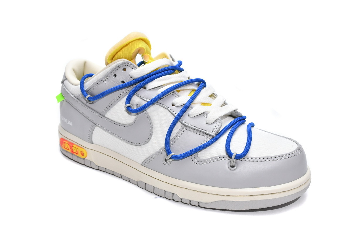 OFF WHITE x Nike Dunk SB Low white grey blue orange DM1602-112 ?OFF WHITE x Nike Dunk SB Low White Grey Blue Orange - Crew Kicks?OFF WHITE x Nike Dunk SB Low White Grey Blue Orange