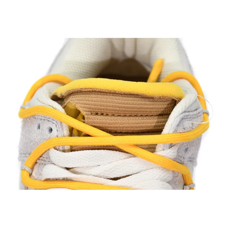 OFF WHITE x Nike Dunk SB Low white yellow grey DJ0950-109 ??