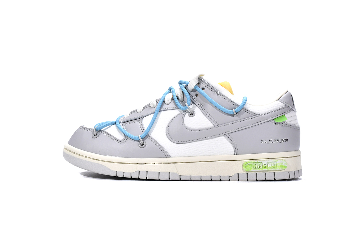 OFF WHITE x Nike Dunk SB Low white blue green DM1602-115 ?Nike Dunk SB Low Off White Lot 2 Blue Green Sneakers - Crew Kicks?off white lot 2,lot 2 off white dunk,off white dunk lot 2,Nike Dunk SB Low Off White Lot 2 Blue Green Sneakers