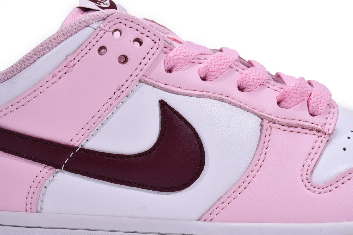 Nike Dunk Low Pro （GS）CW1590-601 ?Nike Dunk Low Pro （GS）Pink Foam Red White - Crew Kicks?pink foam dunks,pink foam dunk lows,Nike Dunk Low Pro （GS）Pink Foam Red White
