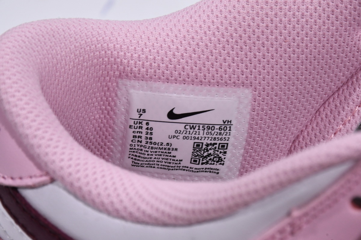 Nike Dunk Low Pro （GS）CW1590-601 ?Nike Dunk Low Pro （GS）Pink Foam Red White - Crew Kicks?pink foam dunks,pink foam dunk lows,Nike Dunk Low Pro （GS）Pink Foam Red White