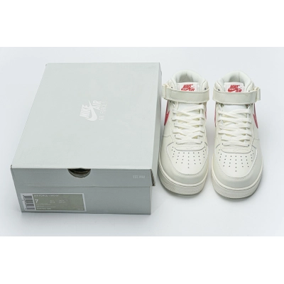 Nike Air Force 1 Mid ‘07 Sail University Red 315123-126  02