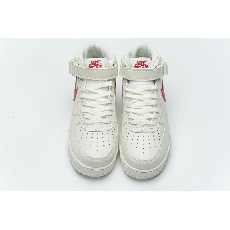 Nike Air Force 1 Mid ‘07 Sail University Red 315123-126