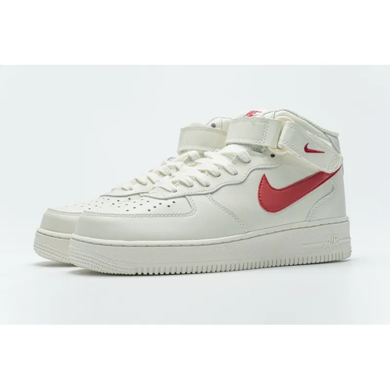 Nike Air Force 1 Mid ‘07 Sail University Red 315123-126