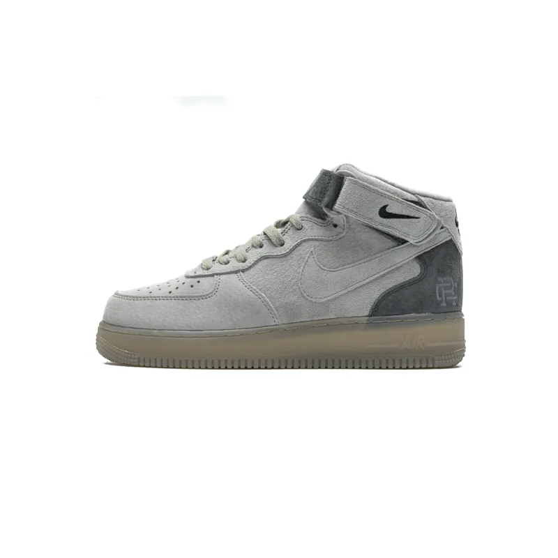 Reigning Champ x Nike Air Force 1 Mid Suede Light Grey 807618-200