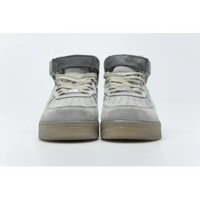 Reigning Champ x Nike Air Force 1 Mid Suede Light Grey 807618-200  02