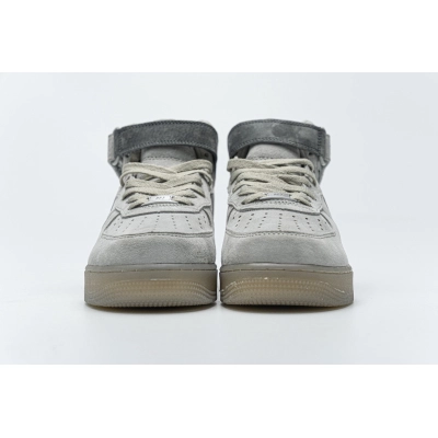 Reigning Champ x Nike Air Force 1 Mid Suede Light Grey 807618-200  02