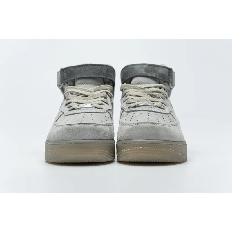 Reigning Champ x Nike Air Force 1 Mid Suede Light Grey 807618-200
