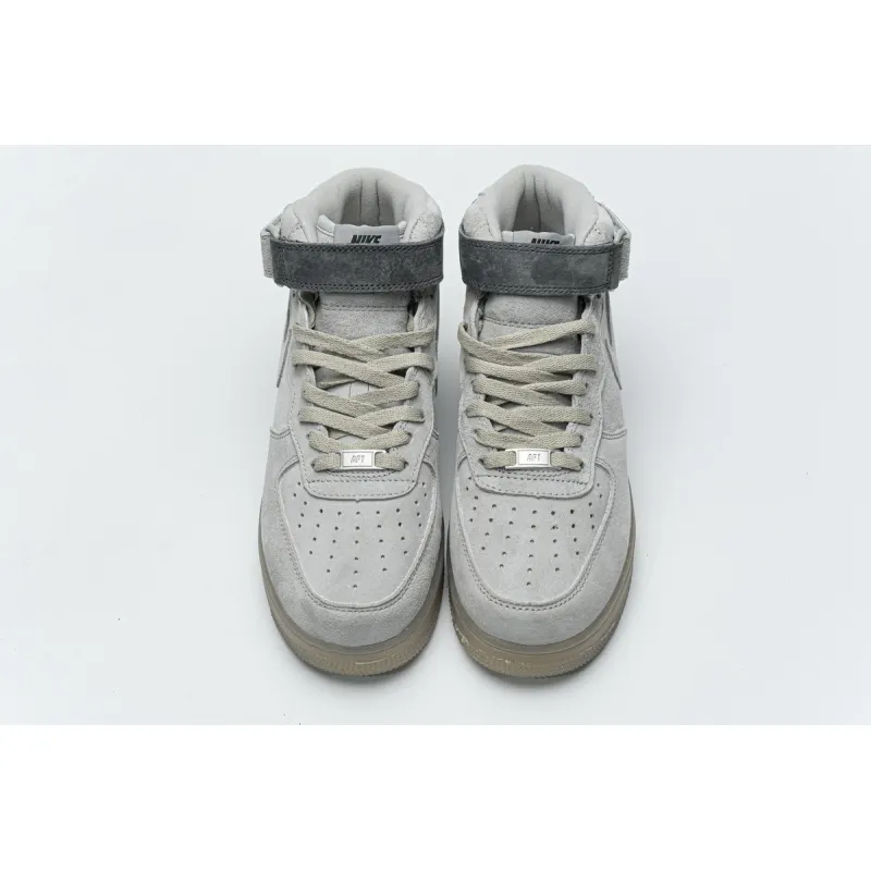 Reigning Champ x Nike Air Force 1 Mid Suede Light Grey 807618-200