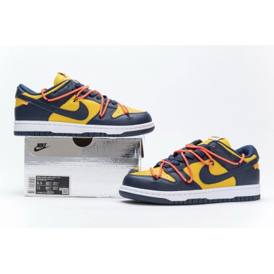  OFF WHITE X Nike Dunk Low University Gold CT0856-700 02