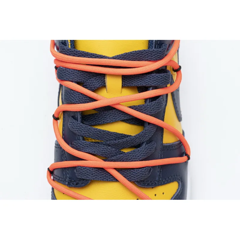 OFF WHITE X Nike Dunk Low University Gold CT0856-700