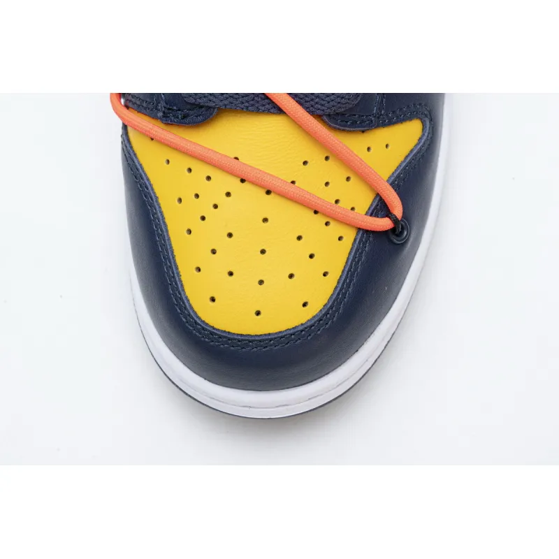 OFF WHITE X Nike Dunk Low University Gold CT0856-700