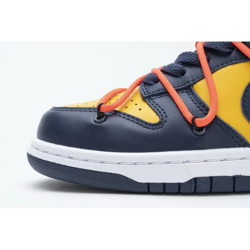 OFF WHITE X Nike Dunk Low University Gold CT0856-700